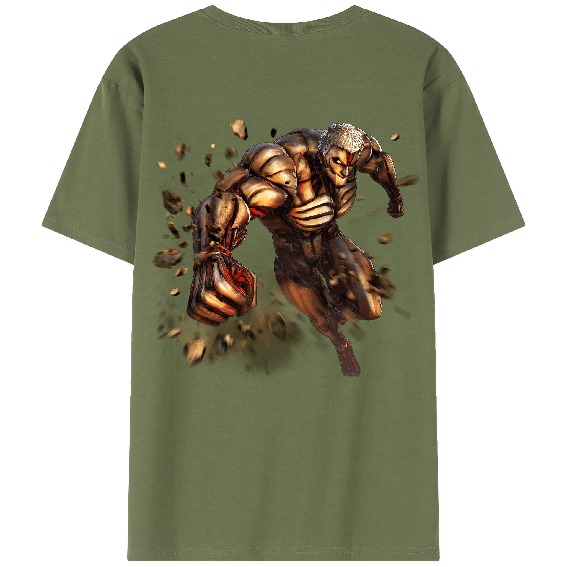 （画像用） 進撃の巨人 Attack on Titan 綿100％半袖Tシャツ（背面プリント）